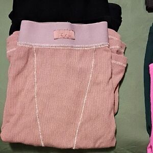 SKIMS Ribbed Tan Pajama Bottoms